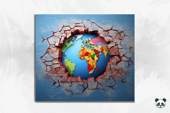 3D Earth Cracked Hole Tumbler Wrap 11 Design Guide