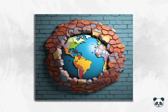 3D Earth Cracked Hole Tumbler Wrap 7 Design Guide
