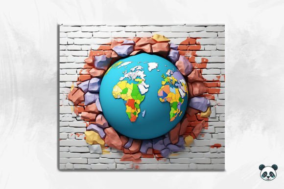 3D Earth Cracked Hole Tumbler Wrap 9 Design Guide