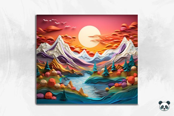 3D Mountain Range Tumbler Wrap Bundle