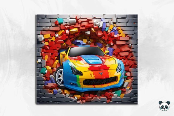 3D Race Car Cracked Hole Tumbler Design Guide
