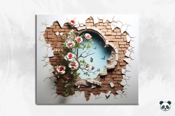3D Wonderland Cracked Hole Tumbler Design