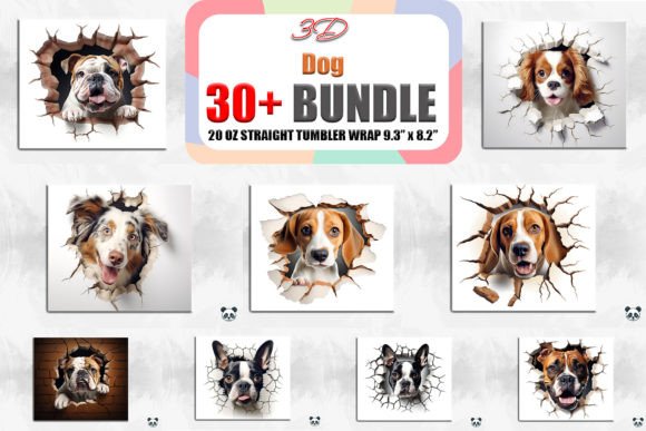 Elevating Custom Merchandise with the Dog Cracked Hole Tumbler Wrap Bundle
