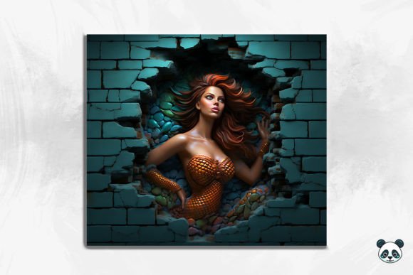 Elevating Sublimation Craftsmanship with the 3D Mermaid Cracked Hole Tumbler 4 Design