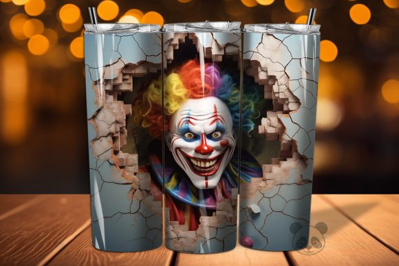 Evaluating the 3D Clown Cracked Hole Tumbler Wrap 30 for Sublimation Projects