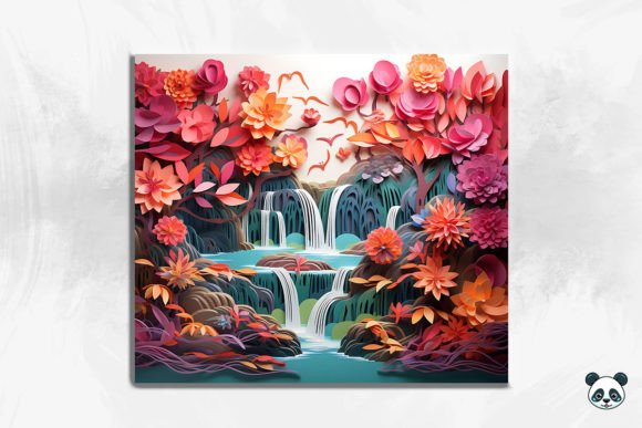 Evaluating the 3D Enchanting Waterfall Cracked Hole 10 Design for Sublimation Projects