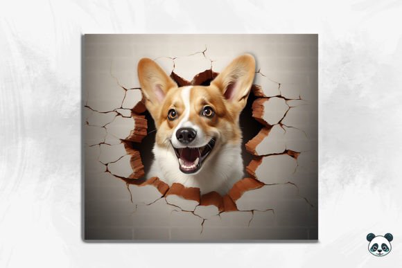 Integrating 3D Corgi Cracked Hole 1 into Your Sublimation Workflow