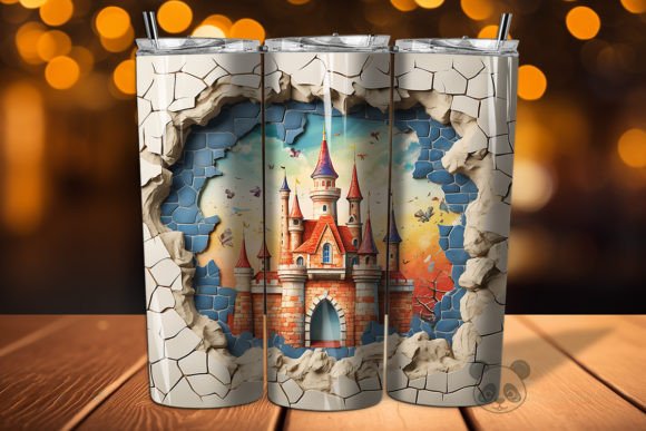Mastering the 3D Castle Cracked Hole Tumbler 3 Design for Professional Sublimation Results