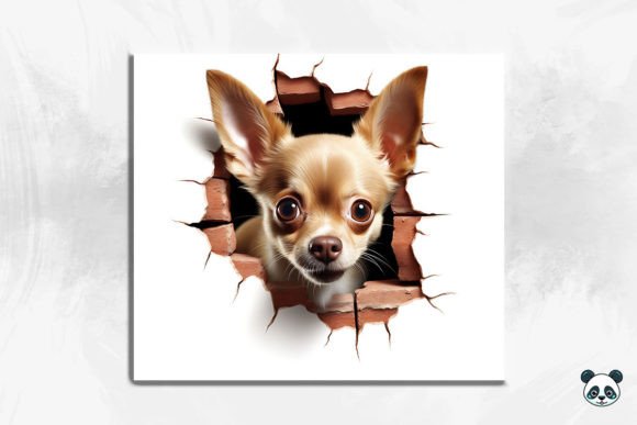 Mastering the 3D Chihuahua Cracked Hole Effect for Custom Sublimation Projects