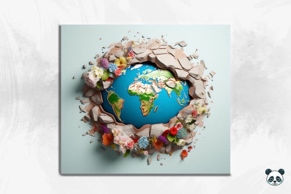 Strategic Application of the 3D Earth Cracked Hole Tumbler Wrap 8 Design for Brand Differentiation