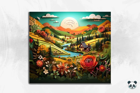 Strategic Brand Positioning with the 3D Rustic Countryside Cracked Hole 7 Design