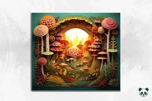 Transforming Plain Tumblers with the 3D Tranquil Forest Scene Cracked Hole 13 Design