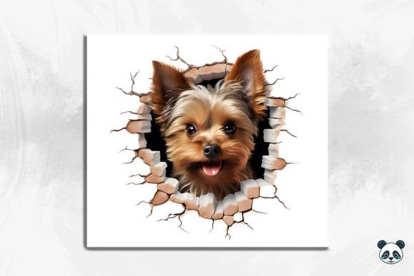Unlocking Creative Potential with the 3D Yorkshire Terrier Cracked Hole 3 Design