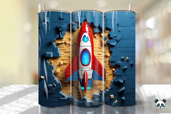 Unlocking Creativity: A Complete Guide to 3D Spaceship Cracked Hole Tumbler Wraps