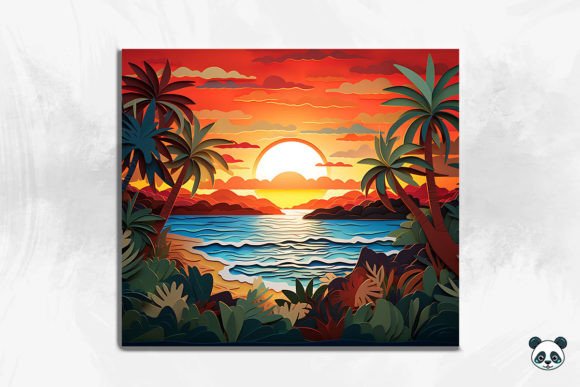 Unlocking the Potential of 3D Serene Beach Sunset Cracked Hole 7 for Custom Sublimation