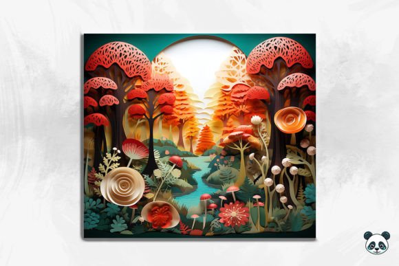 Unlocking the Potential of 3D Tranquil Forest Scene Cracked Hole 7 for Sublimation Projects